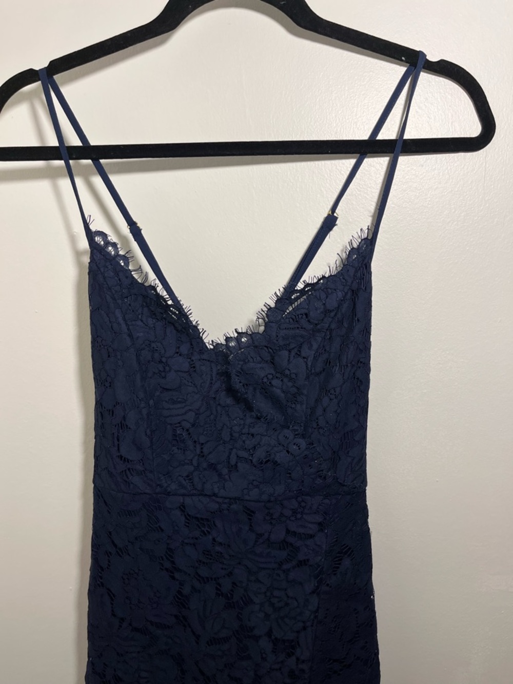 Lulu's Flirting with Desire Navy Blue Lace Bodycon Dress NWT - Picture 7 of 13